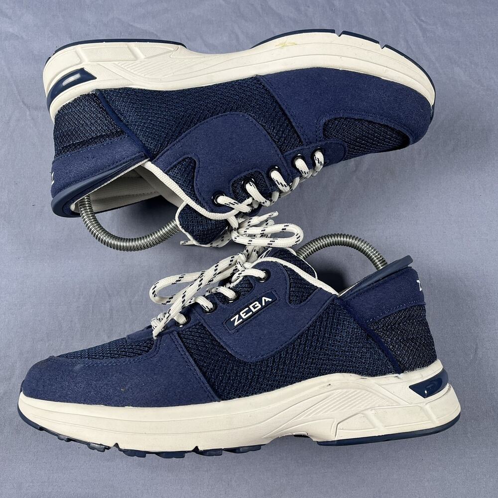 Zeba Hands Free Slip-On Shoes Men’s Size 7.5 Blue Comfort Walking Sneakers